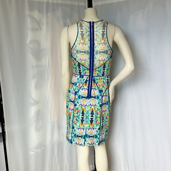 Milly NY Kaleidoscope Mesh Racer Sheath Dress - Picture 5 of 8